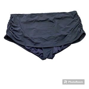 Lands’ End Black Skirt Swim Bottoms Plus Size